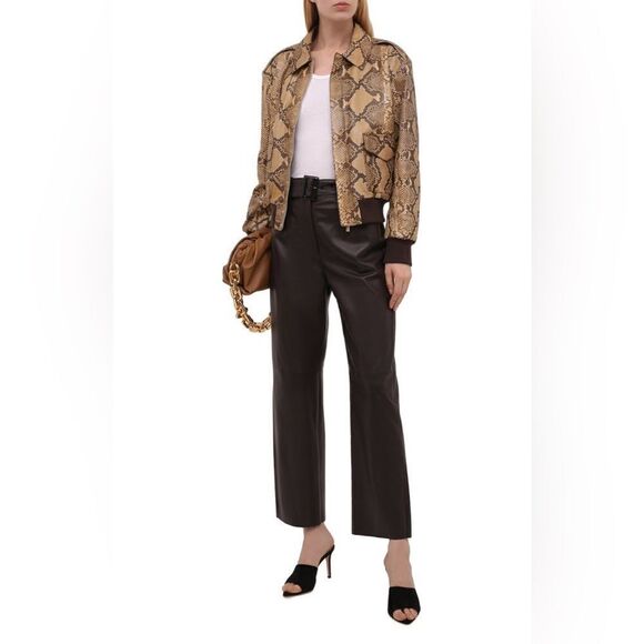 Ralph Lauren 2021 Pre-Fall Collection Lyle Python Skin Bomber Jacket - Picture 9 of 17